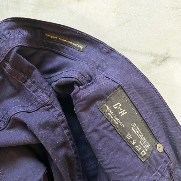 BNWOT CoH POISON (PURPLE) THOMPSON MEDIUM RISE CROPPED SKINNY JEANS - Picture 9 of 15